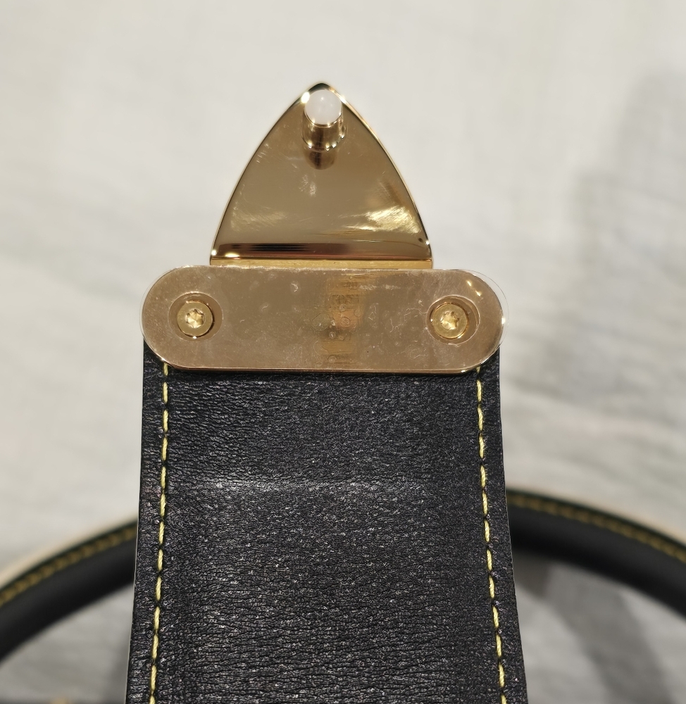 Louis Vuitton Noir Suhali Le Fabuleux Black Tote Bag Trunk Speedy Neverfull Gold - Picture 14 of 17